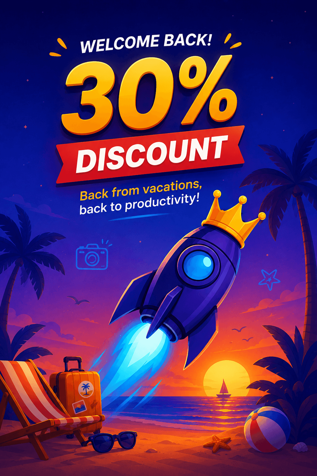 Turbo Pro 30% back-from-vacation discount